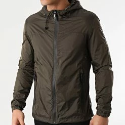 Bon marché 🤩 Coupe-Vent A Capuche 618 Vert Kaki de MTX ✔️