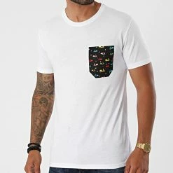 Coupon ⌛ Tee 👚 Shirt Poche TM06744 Blanc de MTX 🎉