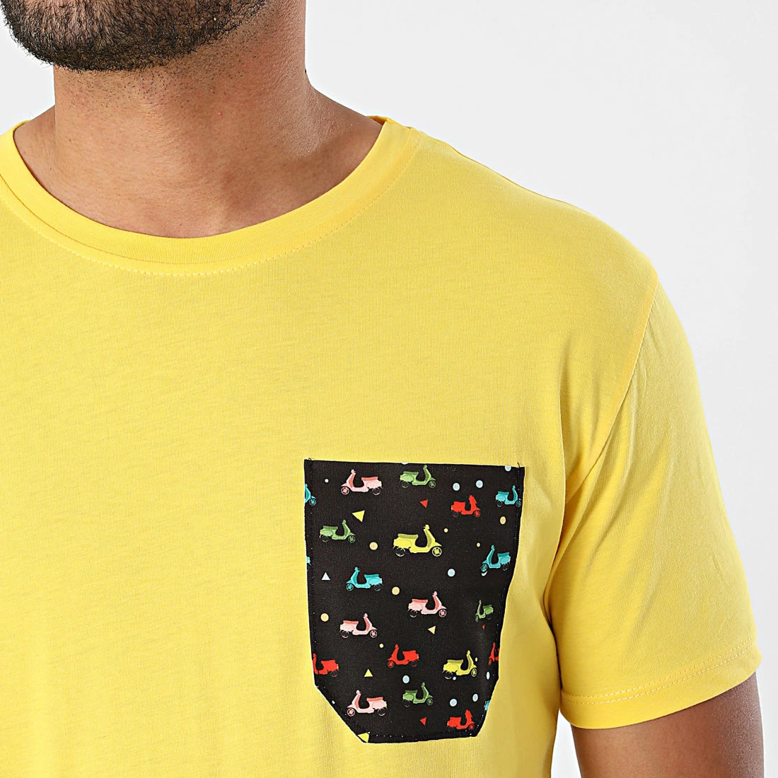 Vente flash 🌟 Tee 👕 Shirt Poche TM06744 Jaune de MTX 😍 – Image 2