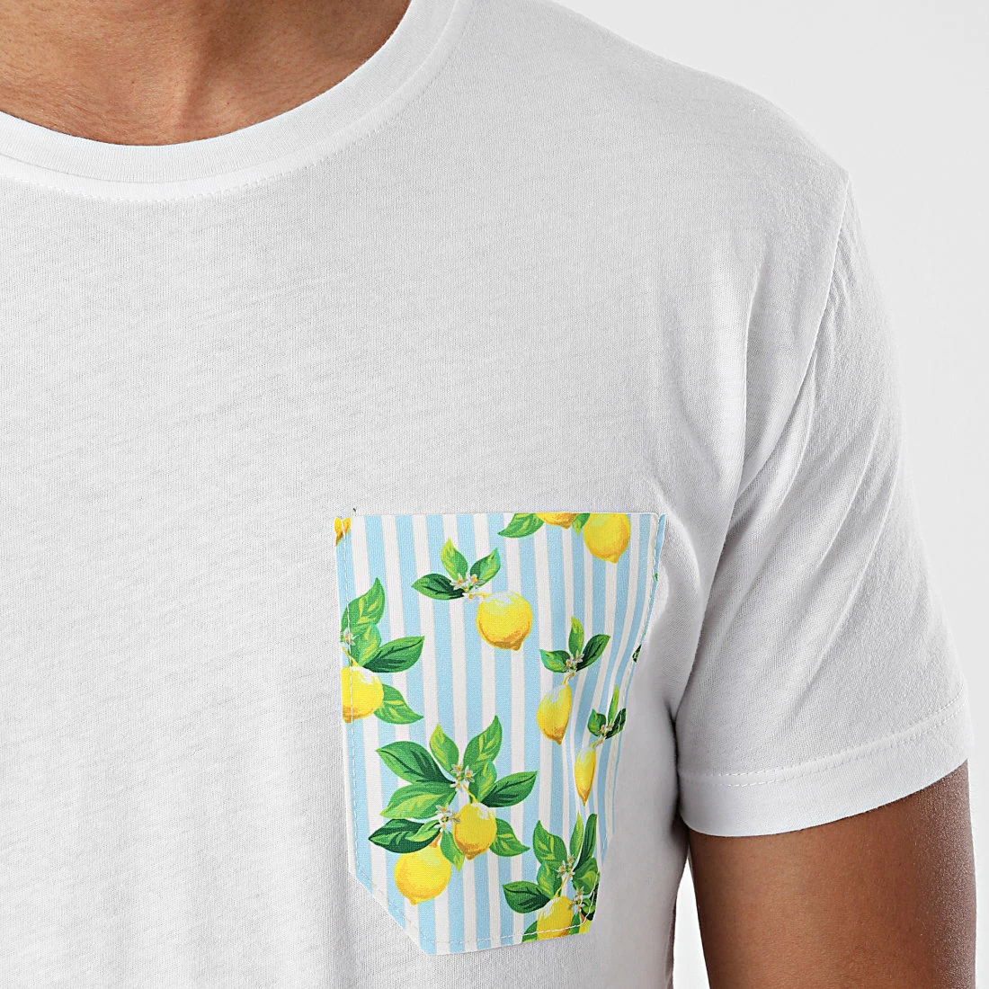 Remise 🎁 Tee 👚 Shirt Poche TM06743 Blanc de MTX ✔️ – Image 2