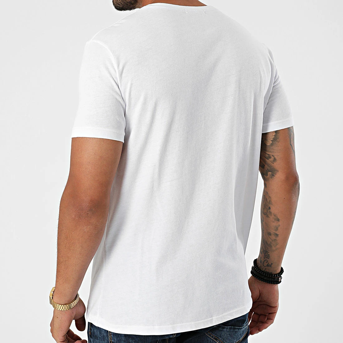 Remise 🎁 Tee 👚 Shirt Poche TM06743 Blanc de MTX ✔️ – Image 4