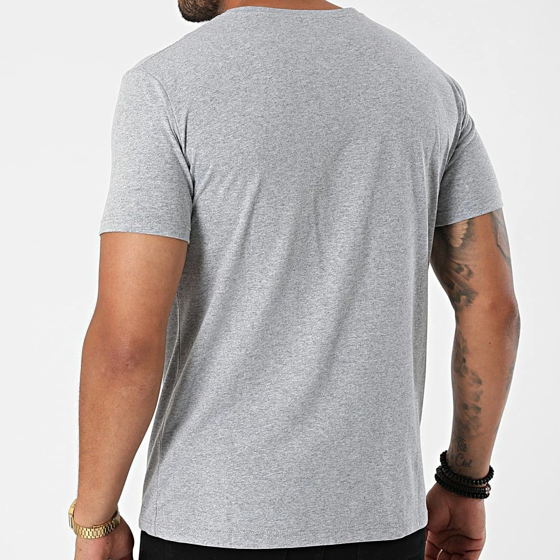 Sortie 🔔 Tee 👚 Shirt Poche TM06743 Gris Chiné de MTX 👏 – Image 4