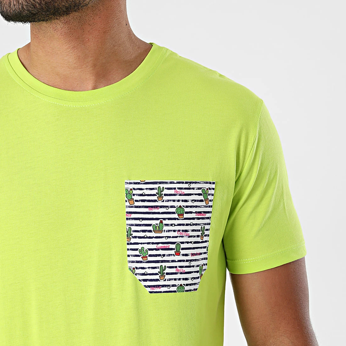 Tout neuf ✔️ Tee 👕 Shirt Poche TM06742 Vert Clair de MTX ✨ – Image 2