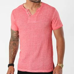 Tout neuf 🛒 Tee 👚 Shirt TM0408 Rouge Clair Chiné de MTX ❤️