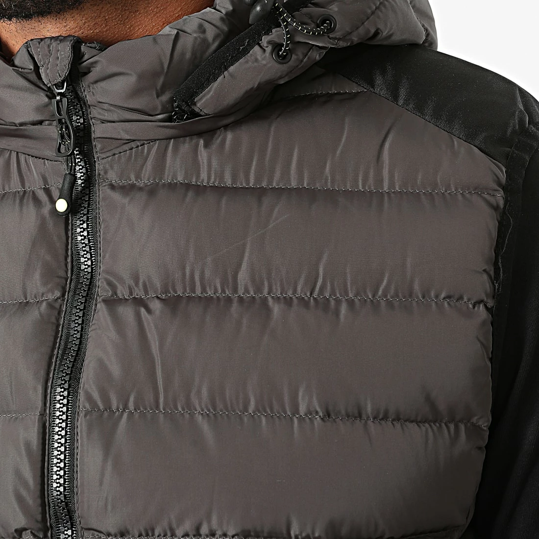 Nouveau ✨ Doudoune Capuche Sans Manches 1206 Gris Anthracite de MTX ⭐ – Image 2