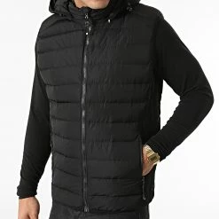Meilleure affaire 🌟 Doudoune Capuche Sans Manches 1206 Noir de MTX 🛒