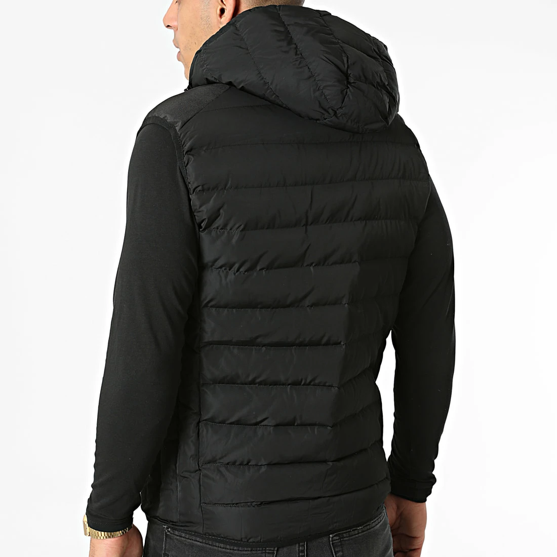 Meilleure affaire 🌟 Doudoune Capuche Sans Manches 1206 Noir de MTX 🛒 – Image 4