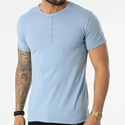 De gros 🌟 Tee 👕 Shirt TM0676 Bleu Ciel de MTX 😀