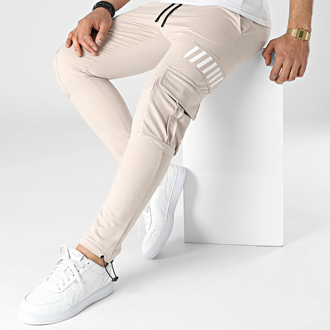 Budget ⌛ Pantalon Jogging ECX-8007 Beige de MTX ✔️ – Image 3