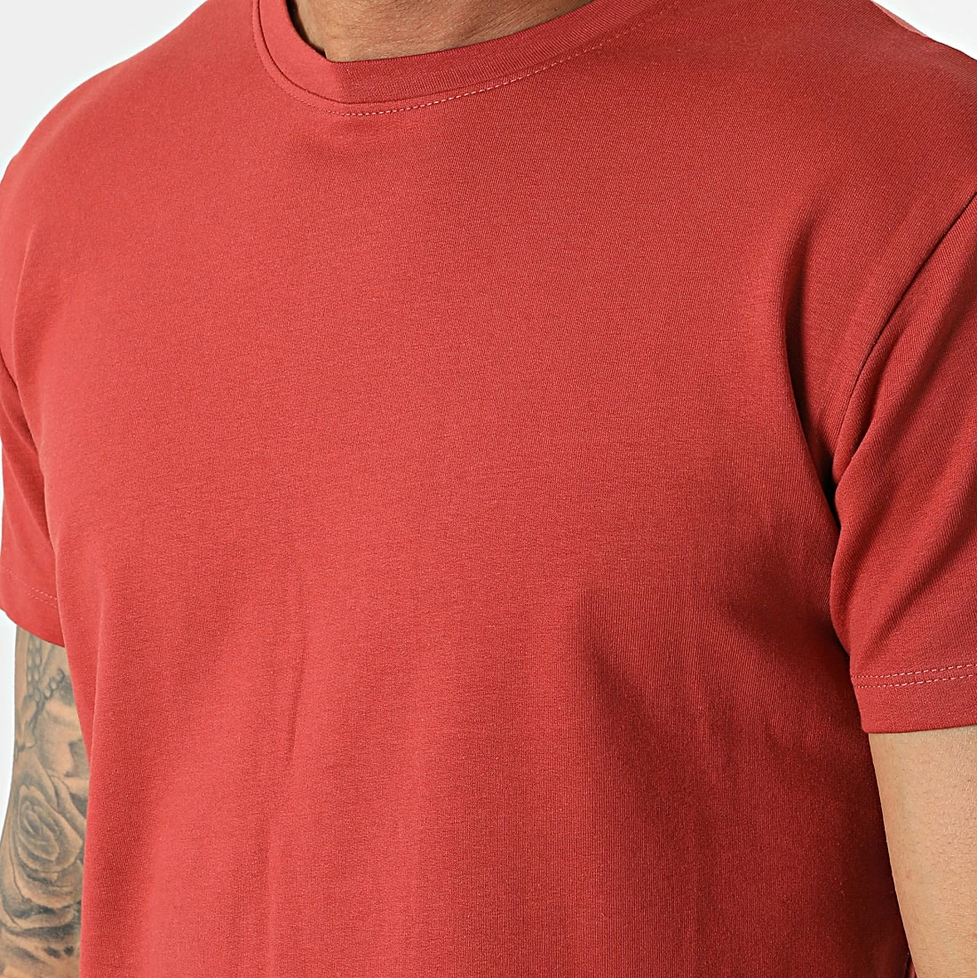 De gros 😀 Tee 👕 Shirt F01 Rouge Brique de MTX ✨ – Image 2