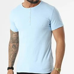 Vente flash 🤩 Tee 👕 Shirt TM0676 Bleu Clair de MTX 😉