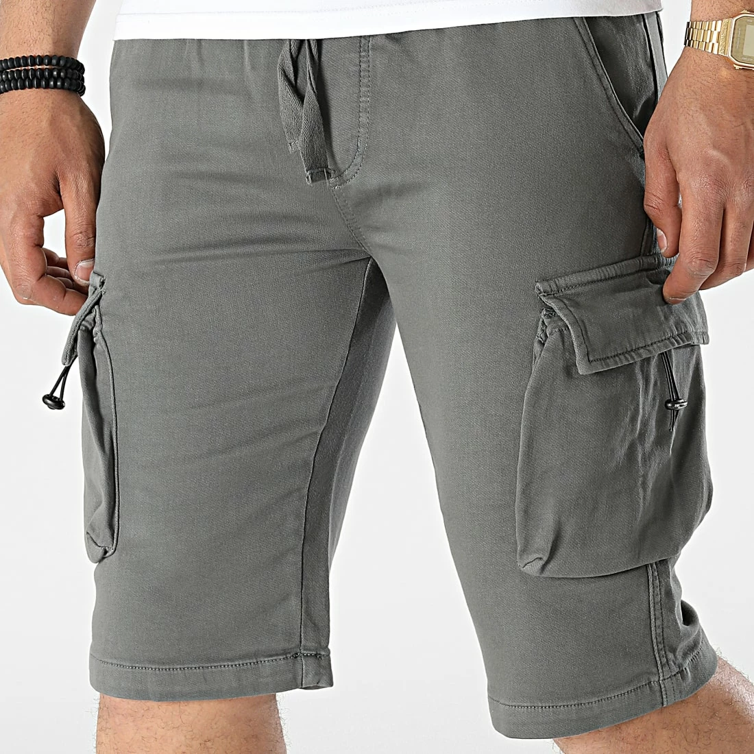 Grosses soldes ❤️ Short Cargo YX-7106 Gris Anthracite de MTX 🥰