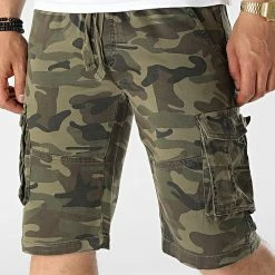 Budget 🤩 Short Cargo Camouflage Vert Kaki de MTX ⌛