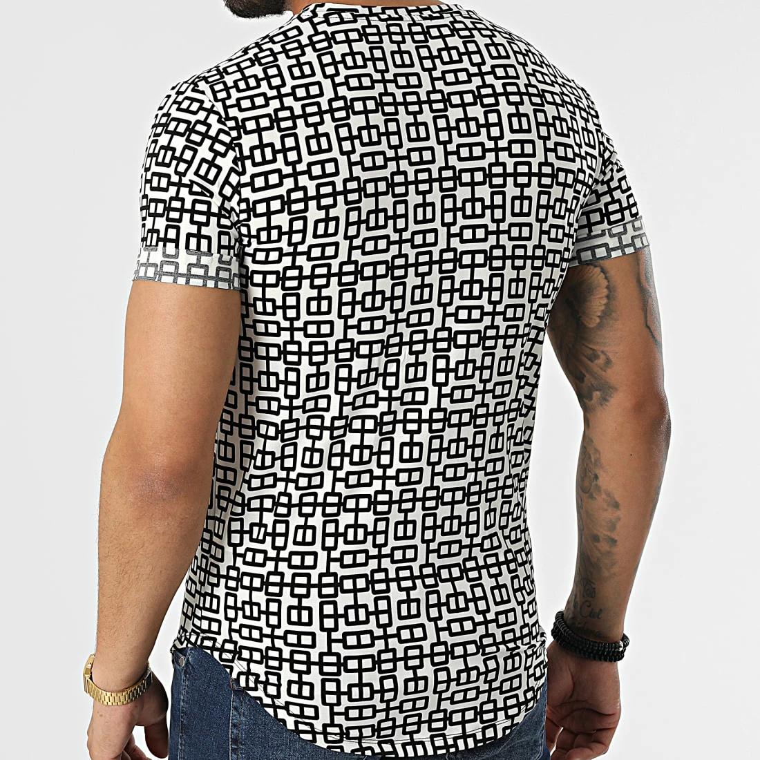 Vente flash 🥰 Tee 👕 Shirt Oversize C5804 Blanc de MTX 🔥 – Image 4