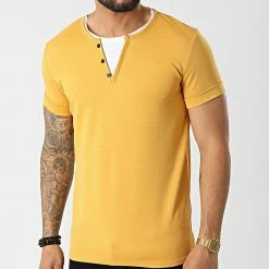 Tout neuf 🧨 Tee 👕 Shirt C5132 Jaune de MTX ⌛