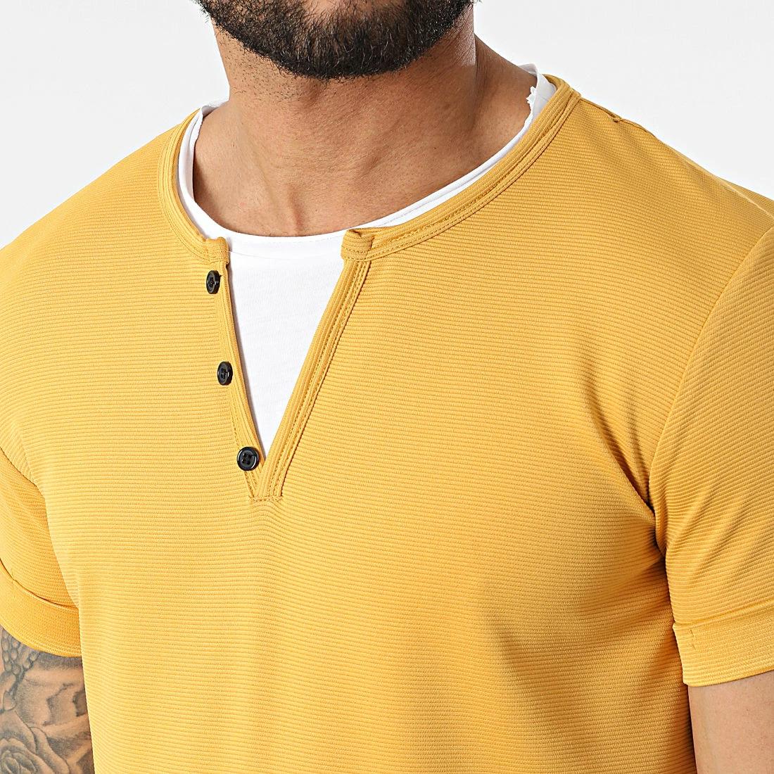 Tout neuf 🧨 Tee 👕 Shirt C5132 Jaune de MTX ⌛ – Image 2