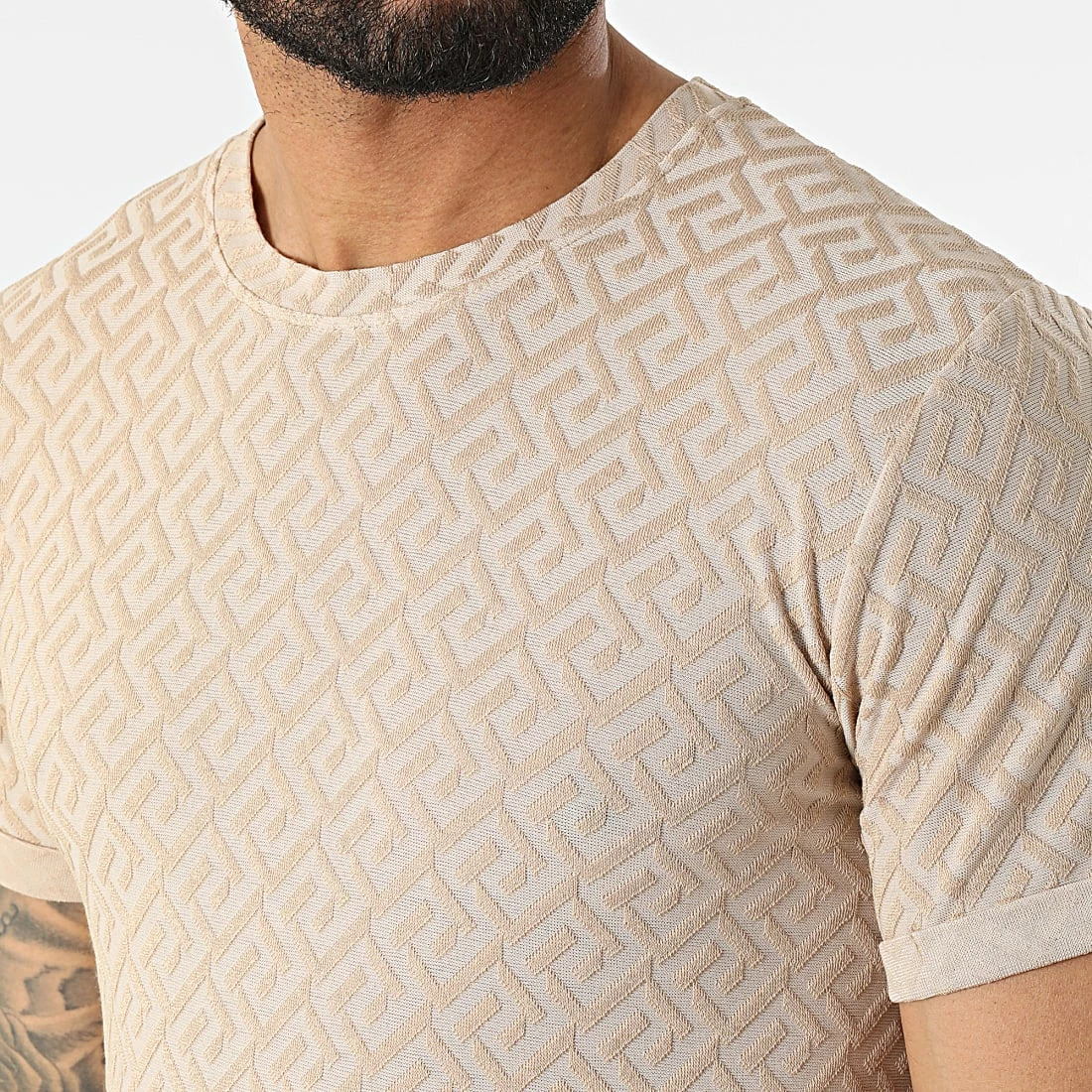 Remise 🎁 Tee 👕 Shirt Oversize 6485 Beige de MTX ✨ – Image 2
