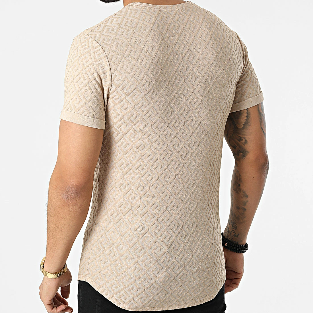 Remise 🎁 Tee 👕 Shirt Oversize 6485 Beige de MTX ✨ – Image 4