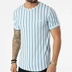 Offres ❤️ Tee 👚 Shirt Oversize 6362 Bleu Clair de MTX 🧨