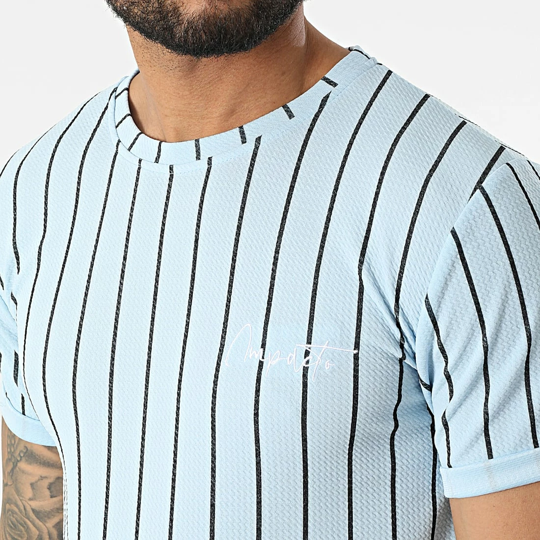 Offres ❤️ Tee 👚 Shirt Oversize 6362 Bleu Clair de MTX 🧨 – Image 2