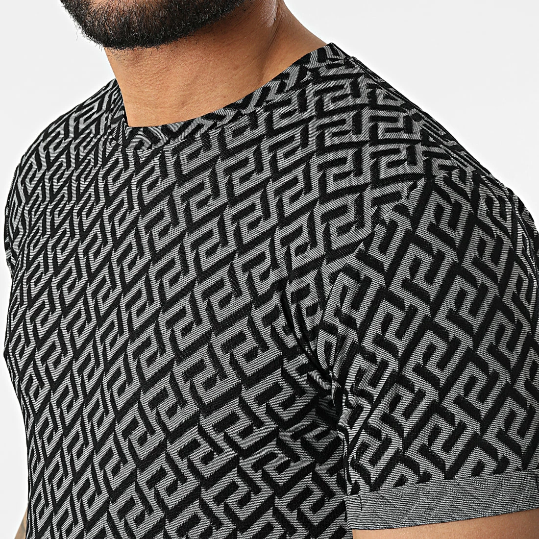 Offres 🥰 Tee 👚 Shirt Oversize 6485 Noir Gris Chiné de MTX 🧨 – Image 2