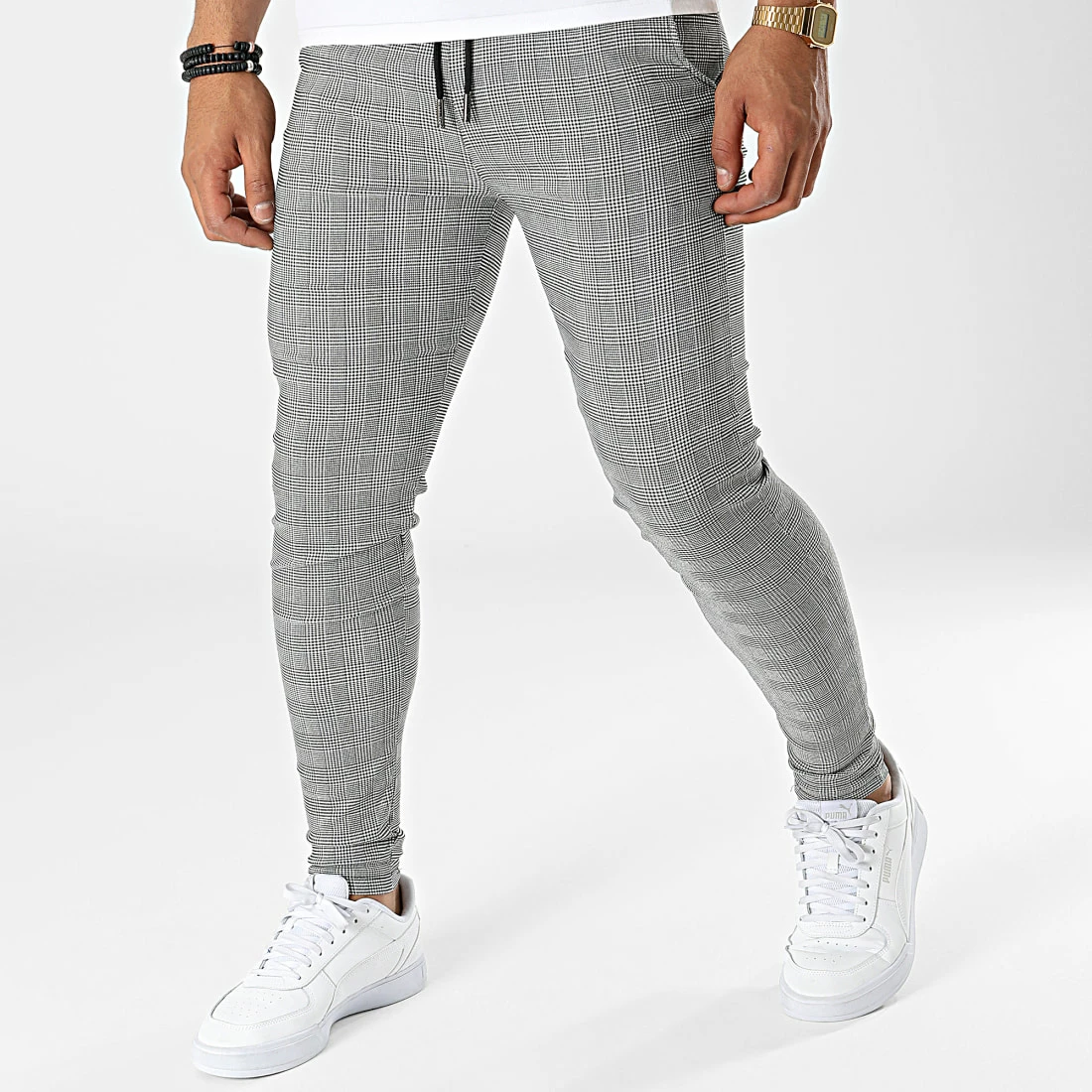 Coupon 😍 Pantalon A Carreaux K755 Gris de MTX 🤩
