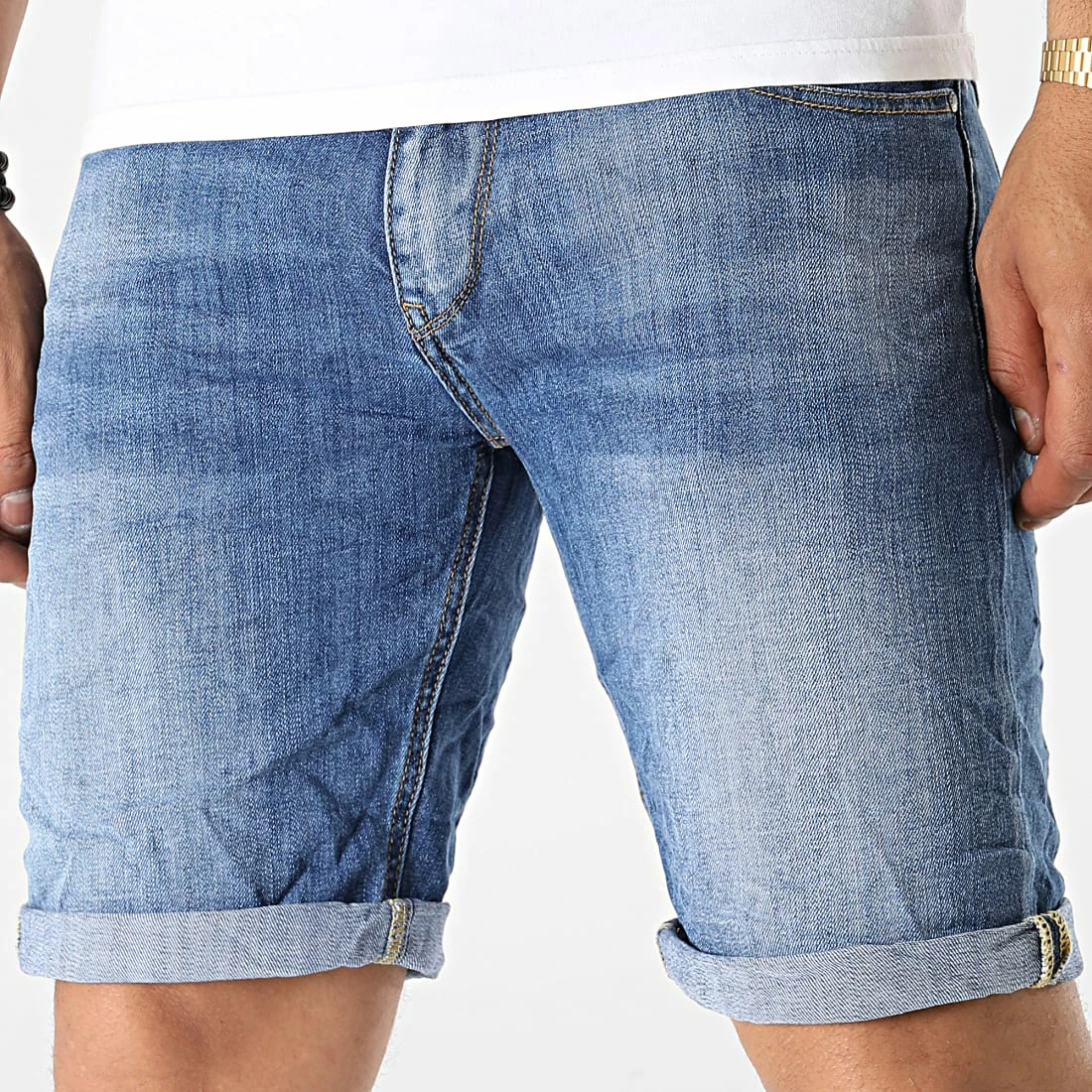 Grosses soldes đ€© Short Jean YG-1132 Bleu Denim de MTX đ