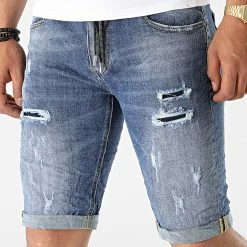 Vente flash 🎉 Short Jean YG-2304 Bleu Denim de MTX ✨