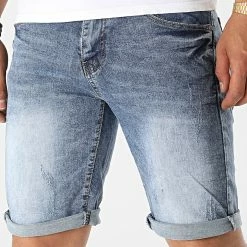 Meilleure affaire 🛒 Short Jean ZNJ333 Bleu Denim de MTX 👏