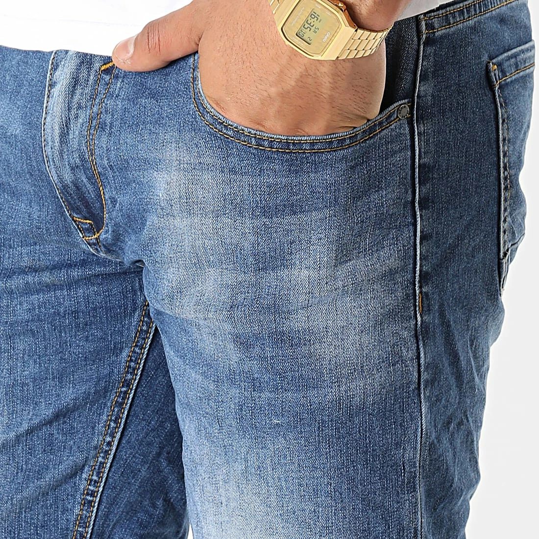 Meilleure vente 🔥 Short Jean YG-1127 Bleu Denim de MTX 🎁 – Image 2