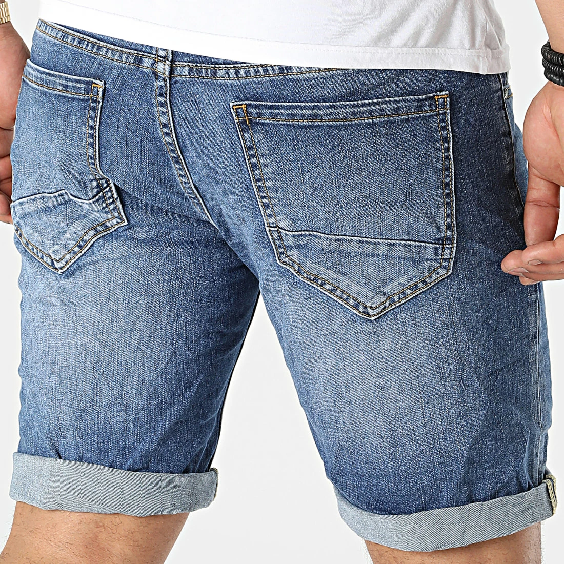Meilleure vente 🔥 Short Jean YG-1127 Bleu Denim de MTX 🎁 – Image 4