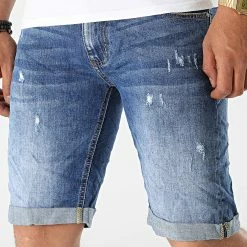 Le moins cher 🌟 Short Jean YG-1178 Bleu Denim de MTX 🥰