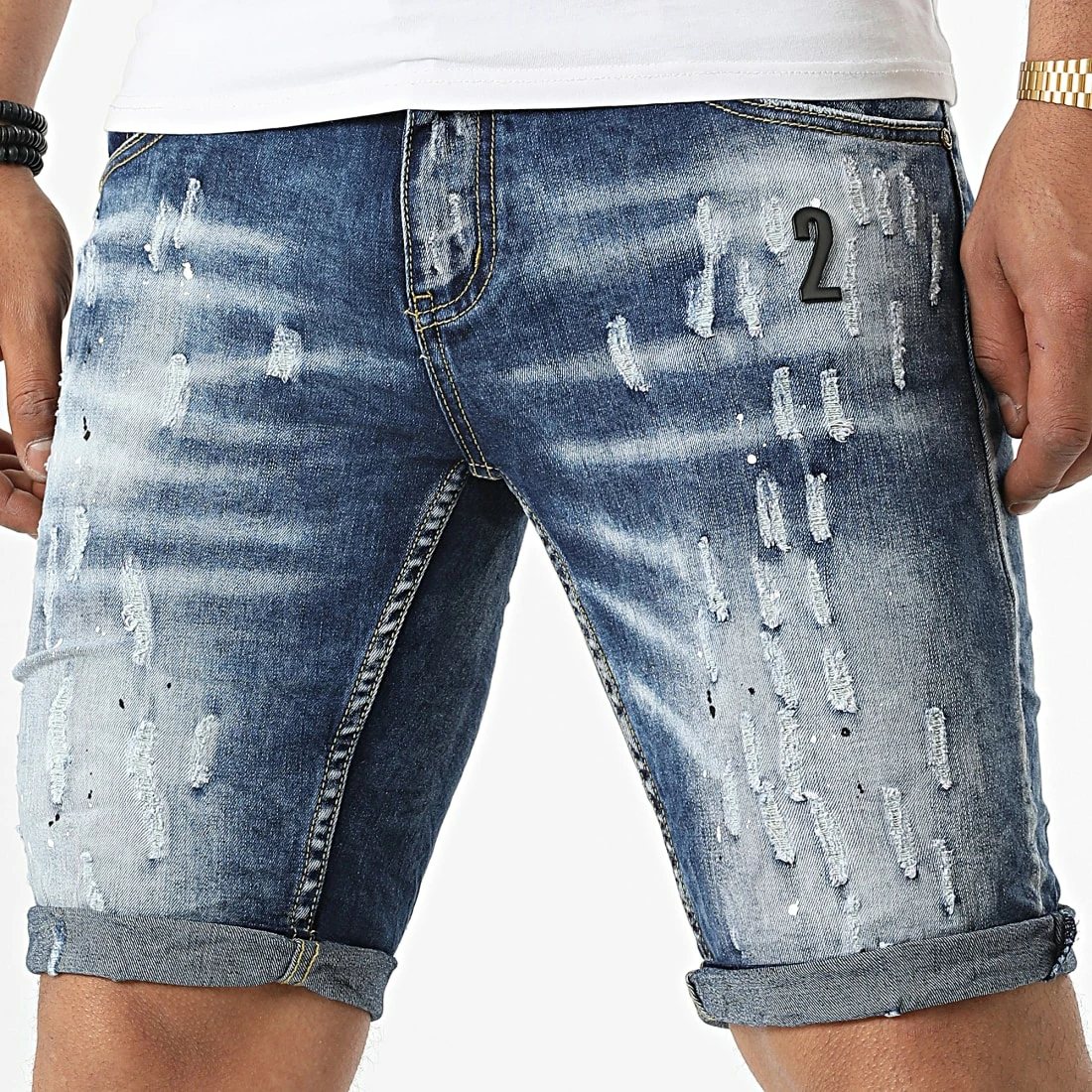 De gros 😍 Short Jean BC1029 Bleu Denim de MTX 😀
