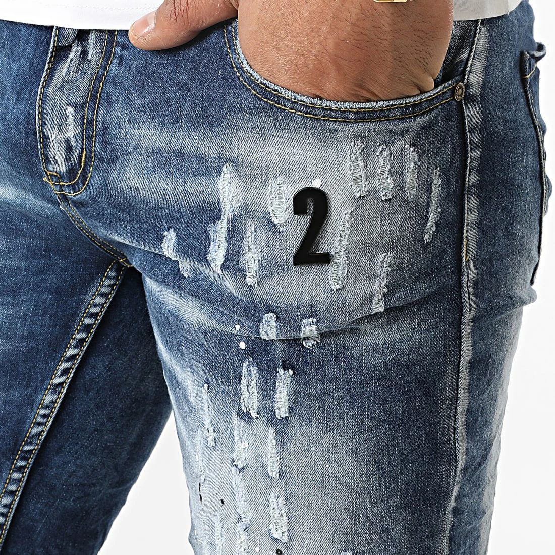 De gros 😍 Short Jean BC1029 Bleu Denim de MTX 😀 – Image 2