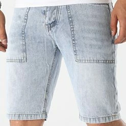 Acheter 🎁 Short Jean MF019 Bleu Wash de MTX 😉