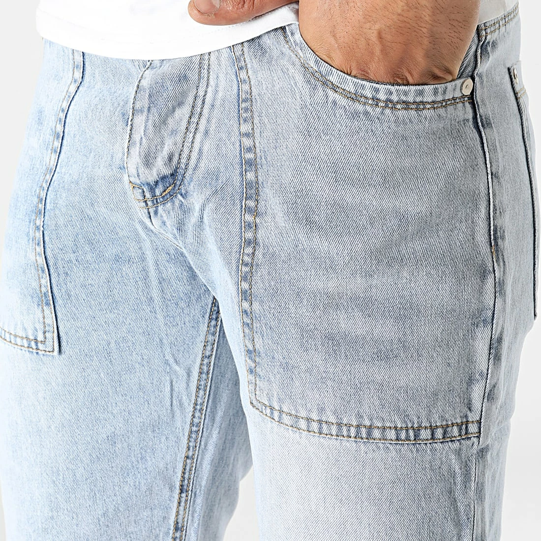 Acheter 🎁 Short Jean MF019 Bleu Wash de MTX 😉 – Image 2