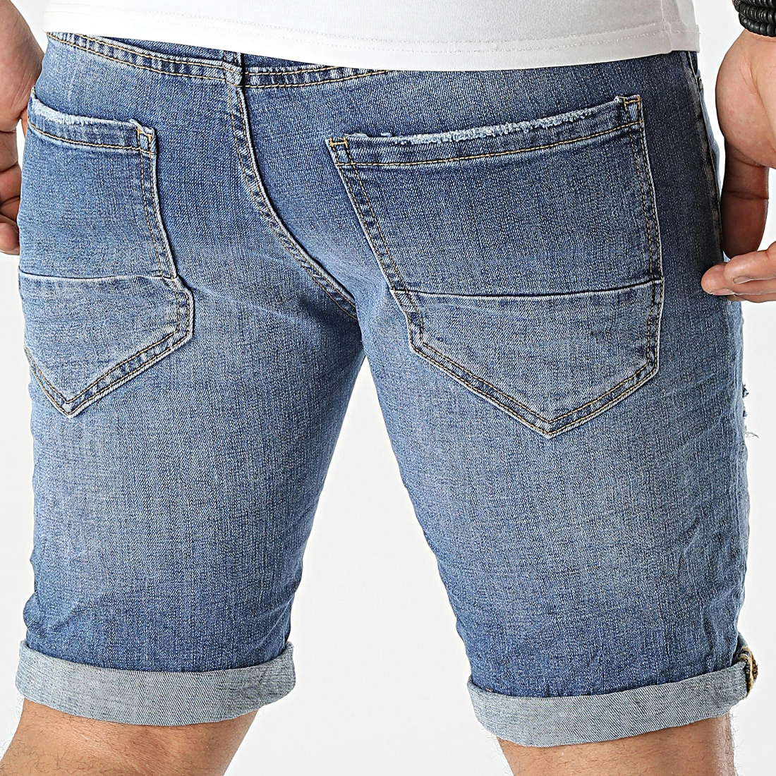 Tout neuf ⌛ Short Jean YG-2305 Bleu Denim de MTX 💯 – Image 4