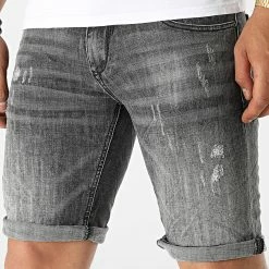 Tout neuf 🥰 Short Jean YG-1159 Gris Anthracite de MTX ⭐
