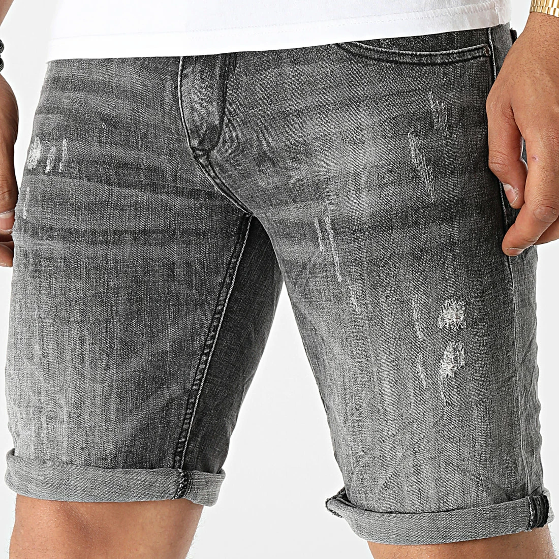 Tout neuf đ„° Short Jean YG-1159 Gris Anthracite de MTX â
