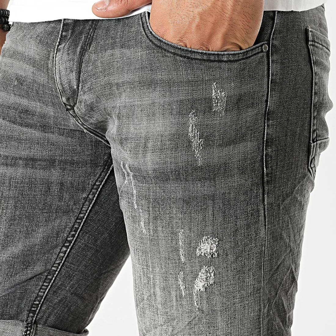 Tout neuf đ„° Short Jean YG-1159 Gris Anthracite de MTX â â Image 2