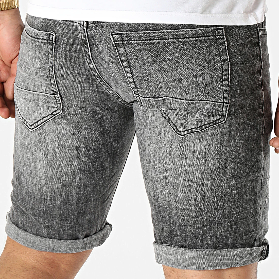 Tout neuf đ„° Short Jean YG-1159 Gris Anthracite de MTX â â Image 4