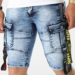 De gros ⭐ Short Jean E9667 Bleu Denim de MTX 🔥