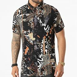 Budget ✔️ Chemise Manches Courtes DX2626 Noir de MTX 😍