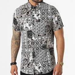 Meilleur prix 🤩 Chemise Manches Courtes DX2616 Gris de MTX 🎉