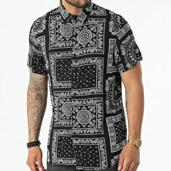 Top 10 ✨ Chemise Manches Courtes DX2611 Noir Bandana de MTX 🛒