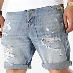 Coupon 😀 Short Jean H1025 Bleu Wash de MTX 😍