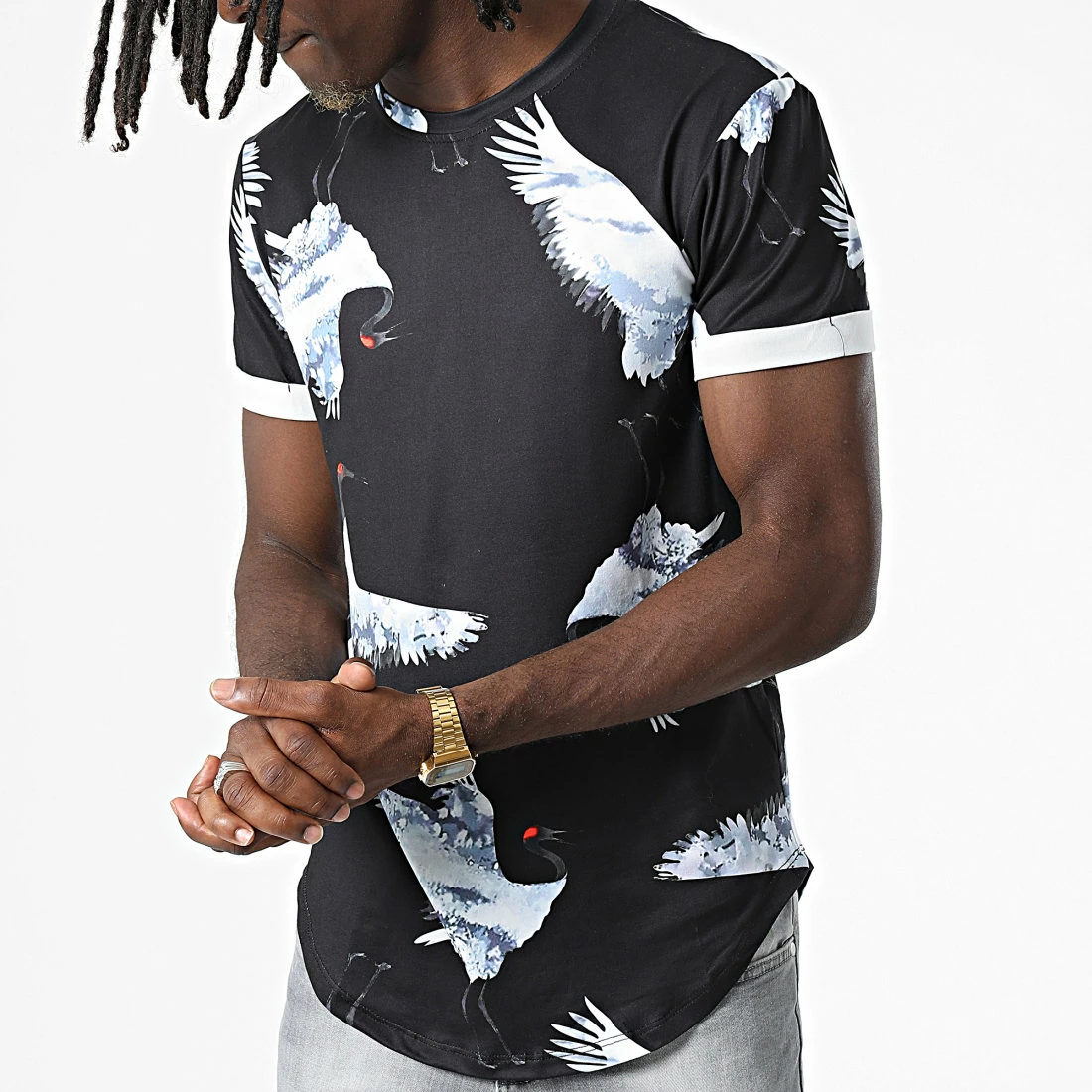 Budget ❤️ Tee 👕 Shirt Oversize U9477 Noir de MTX ✨