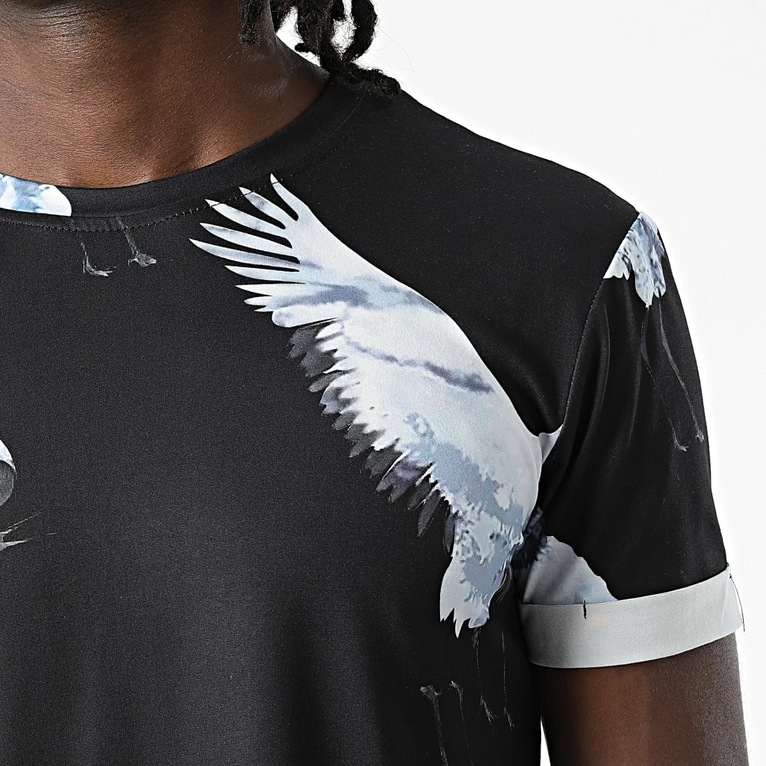 Budget ❤️ Tee 👕 Shirt Oversize U9477 Noir de MTX ✨ – Image 2