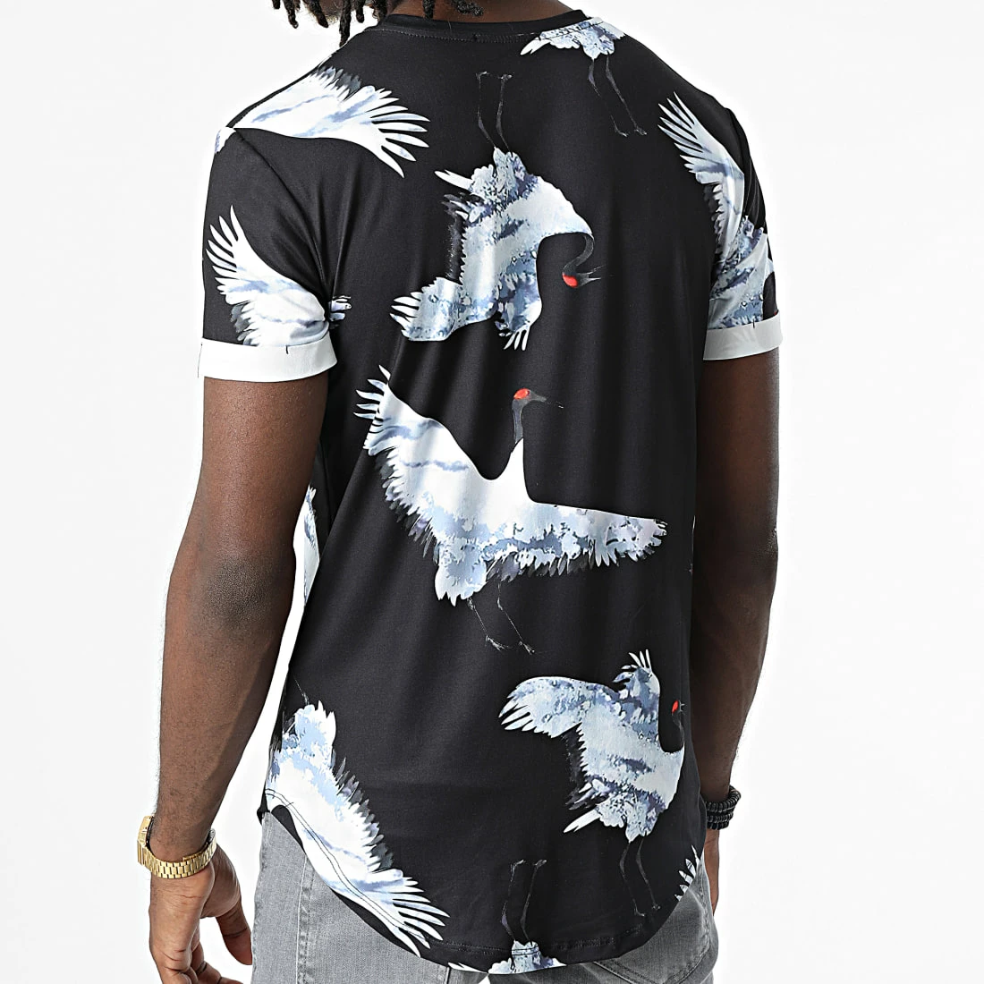 Budget ❤️ Tee 👕 Shirt Oversize U9477 Noir de MTX ✨ – Image 4