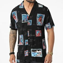 Remise 💯 Chemise Manches Courtes M107 Noir de MTX ✔️